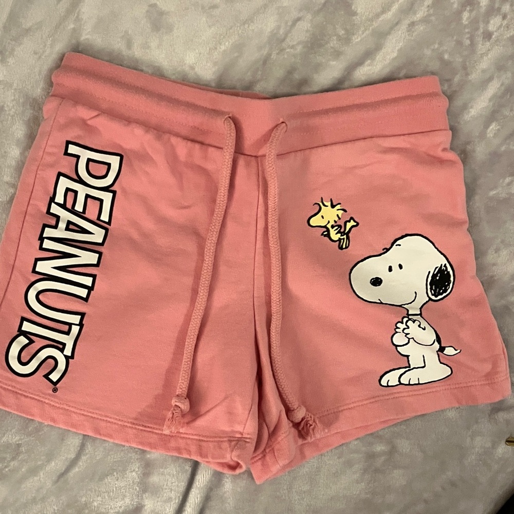 Peanuts Pink Snoopy Shorts